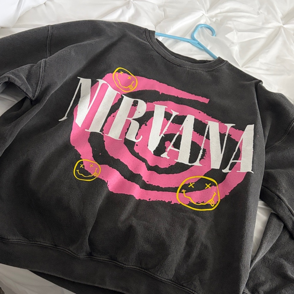Urban Outfitters Black Nirvana Sweatshirt